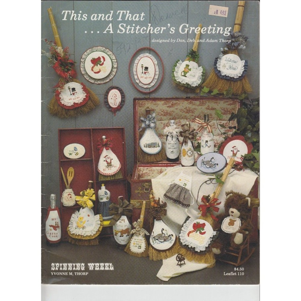 This & That Stitcher's Greeting Cross Stitch Pattern Leaflet Miniatures